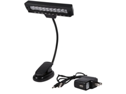 Luminária De Mesa Portátil Zjchao Com Clipe Para Partitura, 10 Leds, Ideal Para Leitura E Uso Em Estantes De Partitura