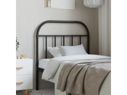 Vidaxl Cabeceira De Substituição 80 Cm Metal Preto
