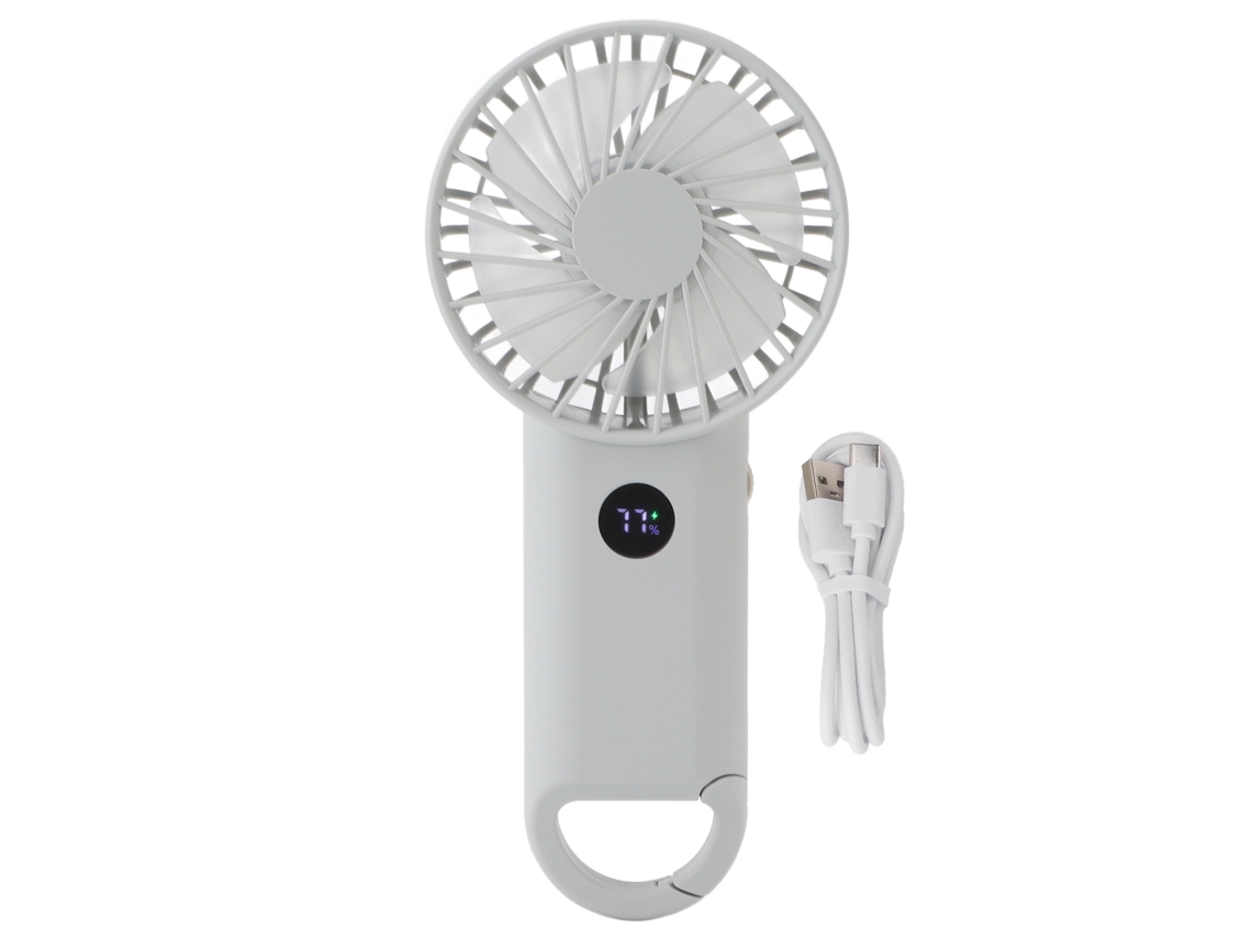 Ventilador Portátil Laxiscreed Usb Com Alto Poder De Vento E Display Digital Inteligente