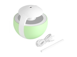 KOFIHETY Umidificador de ar portátil USB com purificador e difusor de aromas de 450 ml com lâmpada LED verde
