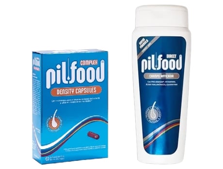 Densidade da embalagem 60 cápsulas Champô 200 ml Antiqueda Pilfood