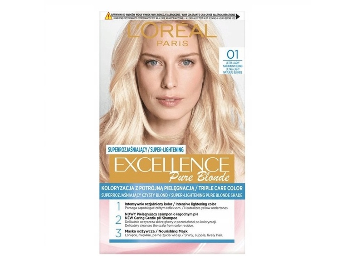 Excellence Creme Tintura Para Cabelos 01 Super Louro Natural Loreal Paris