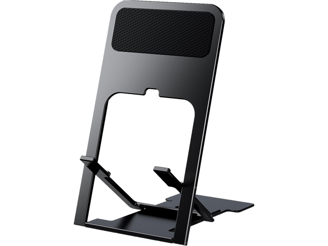 Suporte Para Celular Preto, Dobrável E Ajustável, Ideal Para Viagens. Suporte Para Celular/tablet.