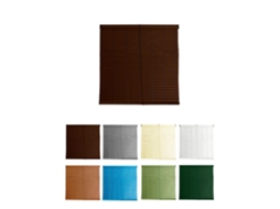 Persiana De Pvc Alicantina Con Polea Metálica | Persiana Enrollable | Estor Enrollable Para Ventanas, Puertas, Salón Y Cocina Nogal 75 X 220 Cm