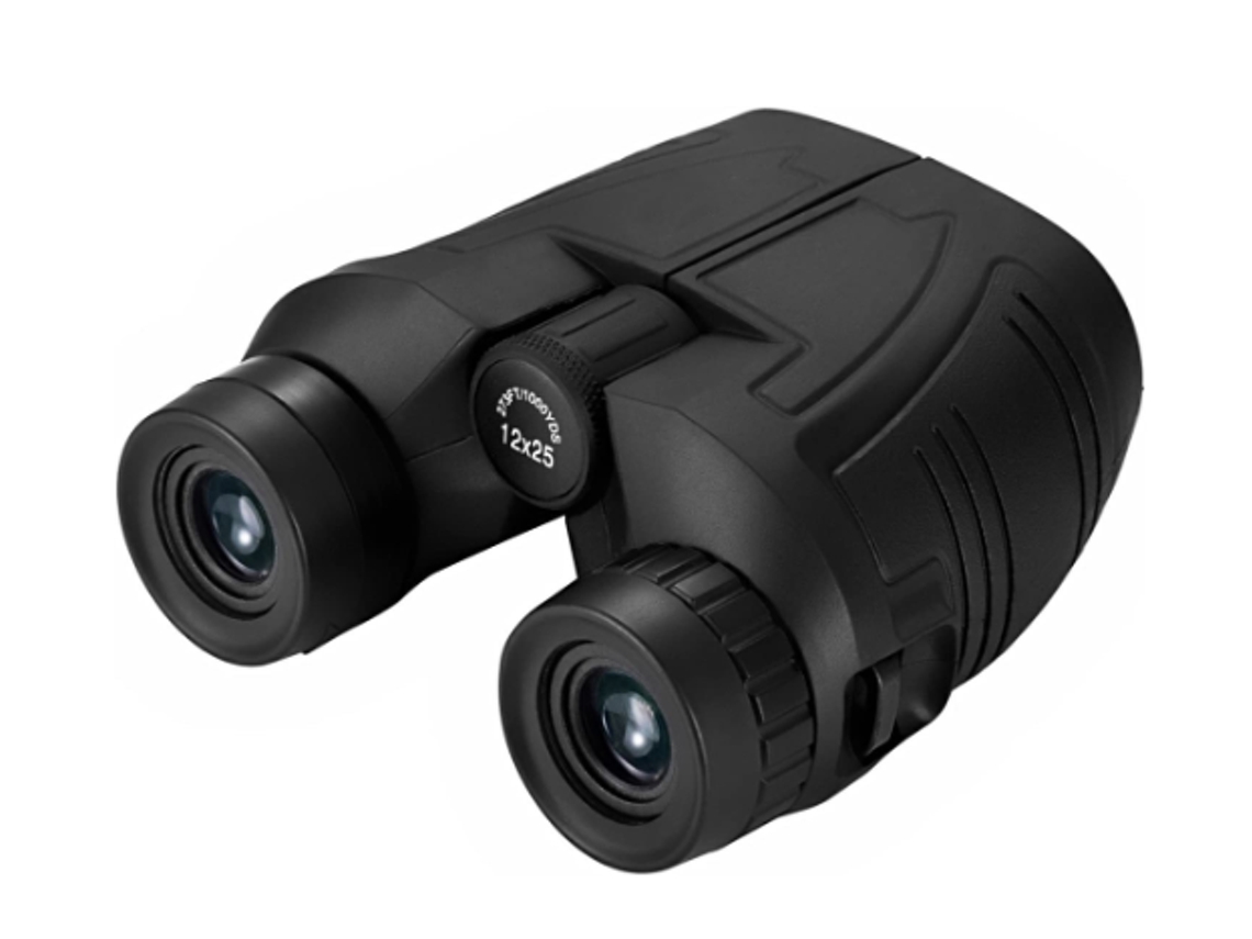 Binóculos 12x25 Binóculos De Foco Fácil De Alta Potência Para Observação De Pássaros Caça Ao Ar Livre Viagens Passeios Turísticos Bestvite (preto)