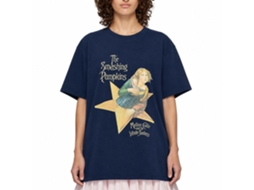 The Smashing Pumpkins Mellon Collie T-shirt Navy Classic Unisex Adults Size:m