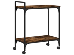 Kitchen Trolley, Kitchen Trolleys Vidaxl Marrom Madeira Processada (n/a)