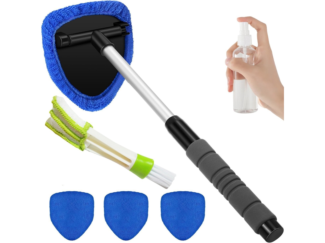 Limpador de Vidros Automotivos com Cabo Retrátil uma Ferramenta de Limpeza Adequada para Carros, Caminhões, Motorhomes e Janelas Residenciais. X001