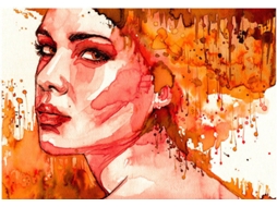 Papel de Parede ARTGEIST Orange Lady (100x70 cm)