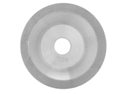 Roda de Moinho de Diamante Eletroplatada 100x20mm para Polimento S/MARCA
