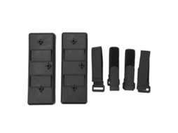 2pcs Bandeja De Batería Para Coche Rc Placa De Montaje De Batería Plástica Para Axial Scx10 1/10 Coche Rc Negro