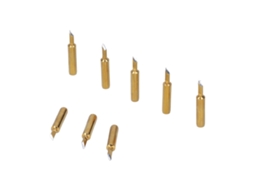 Conjunto De 10 Pontas De Ferro De Soldar Substituíveis Laxiscreed De Ouro Para Soldadura Precisa