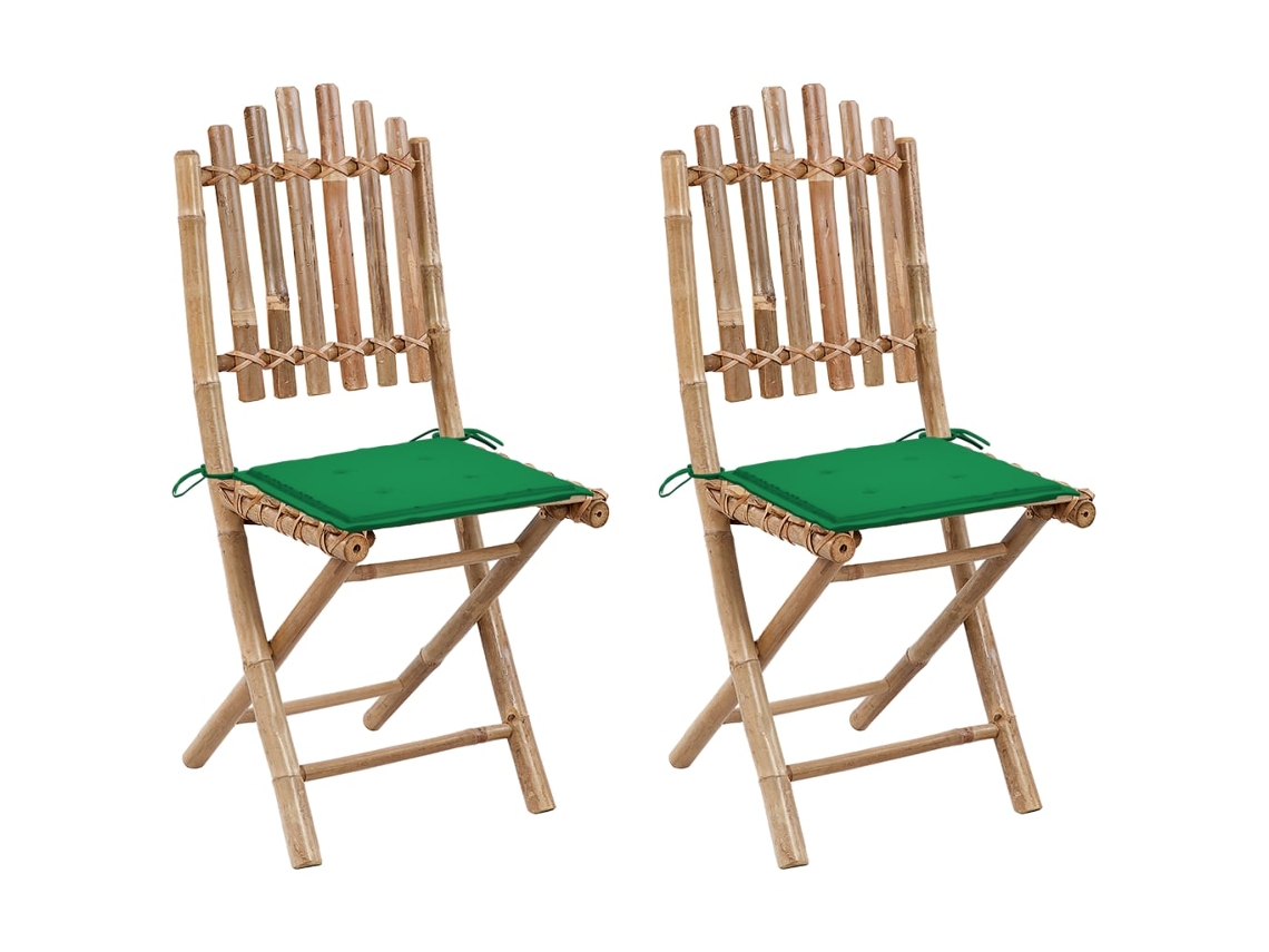 Folding Chair, Folding Chairs Vidaxl Verde Bambu (n/a)