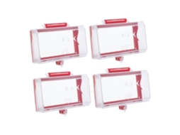 Conjunto de 4 Capas Protetoras Impermeáveis com Trava para Interruptores de Parede e Tomadas Elétricas. SFUSHOS