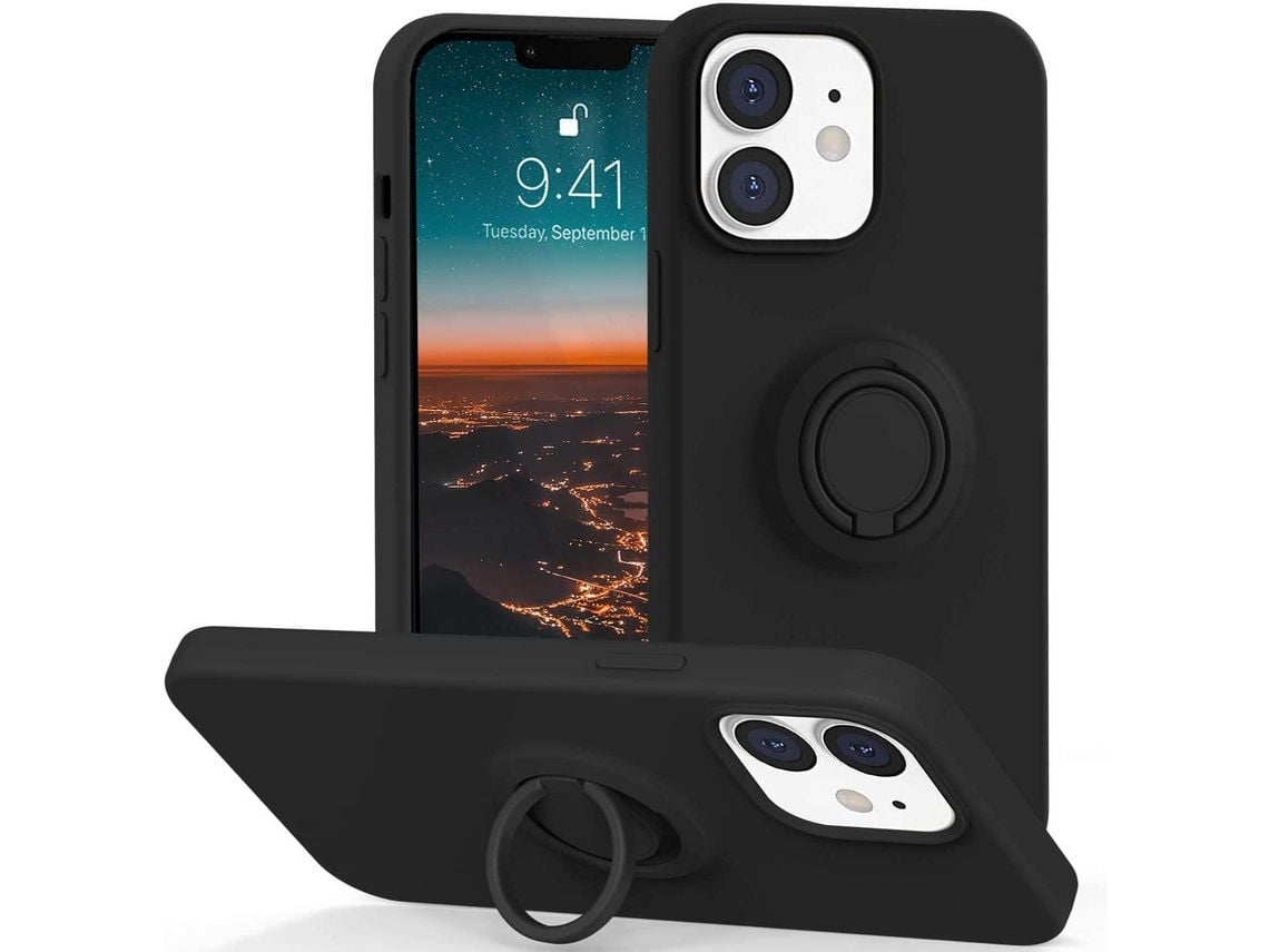 Capa Anel Para Iphone 12 Mini Yemaesre Preto