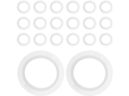 Kit Com 20 Arruelas De Vedação Brancas Para Sensores De Marcha À Ré.