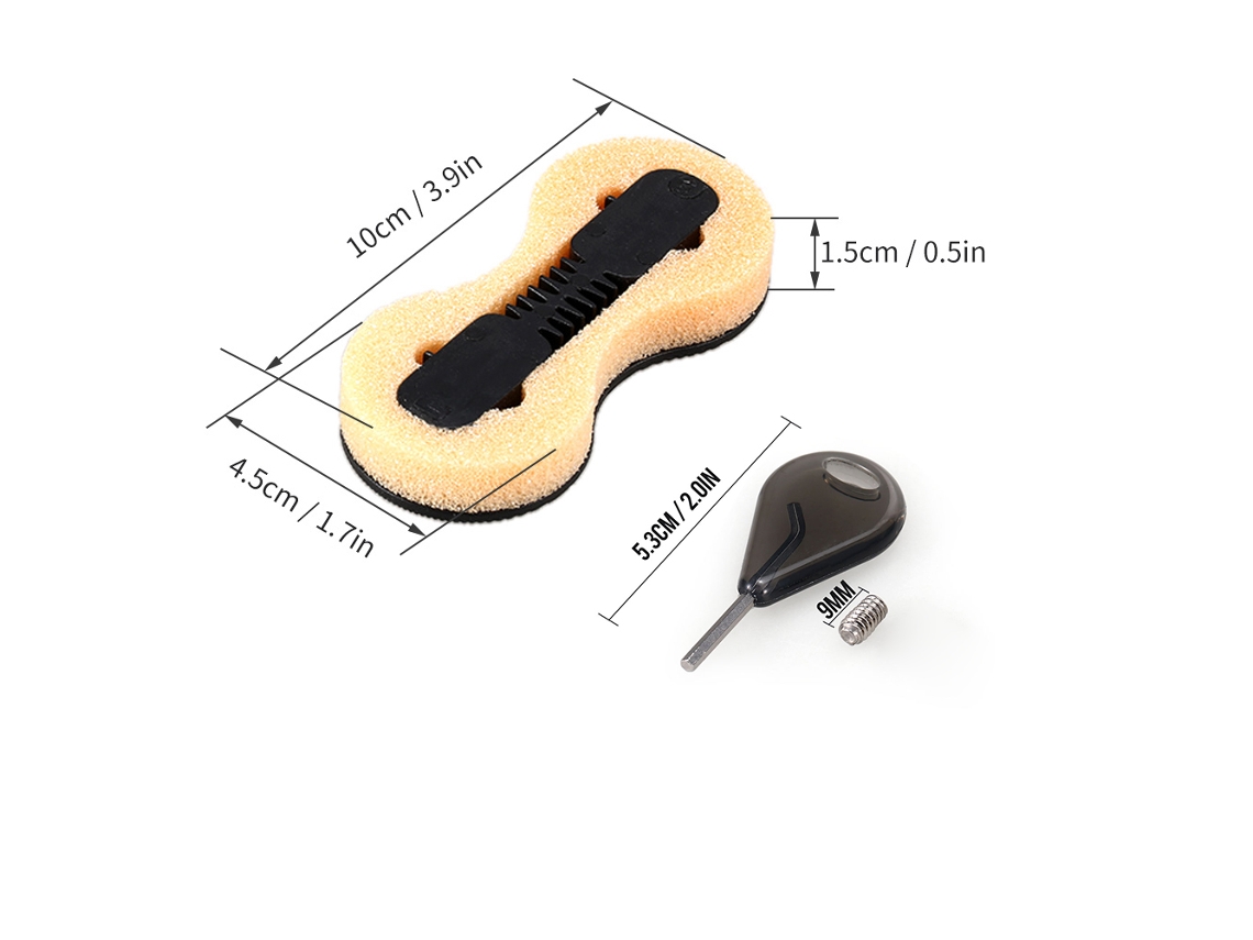 Kit 3 Plugues de Caixa de Aleta Fusion Fcs, Chave e Parafusos 9mm para Prancha de Surf S/MARCA