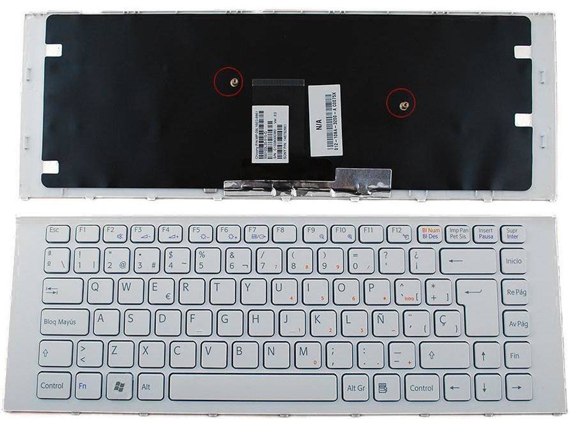 Teclado para Portátil Sony VPC-Ea1S1E VPCea1S1E / B VPCea1S1E / G