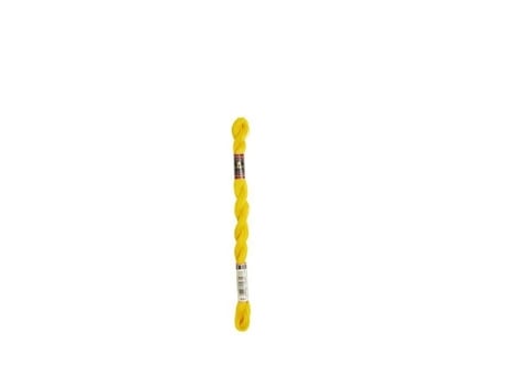 Fio de Algodão Pérola DMC Pequeno N8 Col. 444 Amarelo