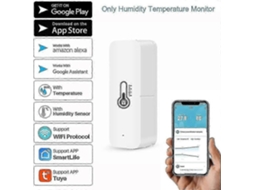 Higrômetro Wi-fi Para Casa Inteligente E Estufa Com Alerta Remoto Por Aplicativo Para Temperatura E Umidade