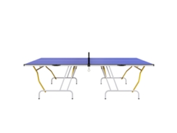 Mesa de Ping pong Dobrável Azul, 274x152,5x76 Cm com Rede, Pés Ajustáveis, Estrutura de Aço, Interior/exterior | S/MARCA