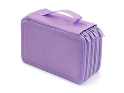 Estojo para Lápis, 4 Compartimentos, Roxo AQUAFORGE