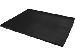 Bandeja de silicone Preta para pia de cozinha com borda elevada, protege a bancada e facilita a limpeza, ideal para uso geral.