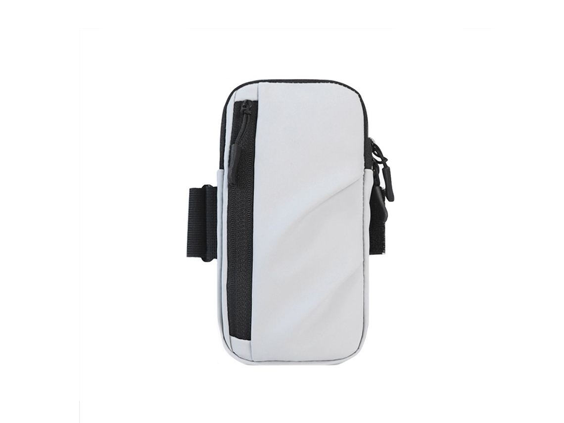 Braçadeira De Corrida À Prova D'água - Suporte Esportivo Para Celular De Grande Capacidade, Compatível Com A Maioria Dos Smartphones, Cinza.