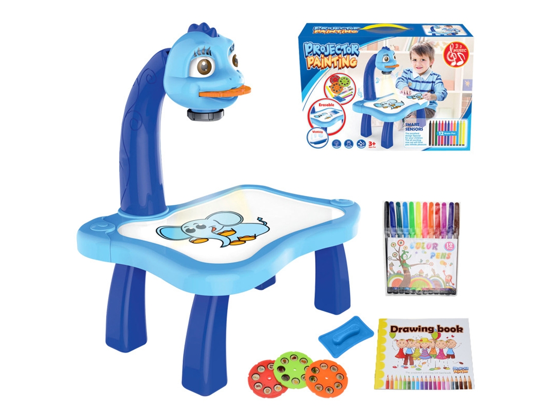 Projetor De Desenho Infantil Com Projeção Inteligente E Música Educativa