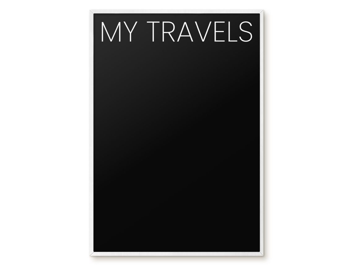 Magnetic Board My Travels For The Living Room Espelharte (70x100 Cm)
