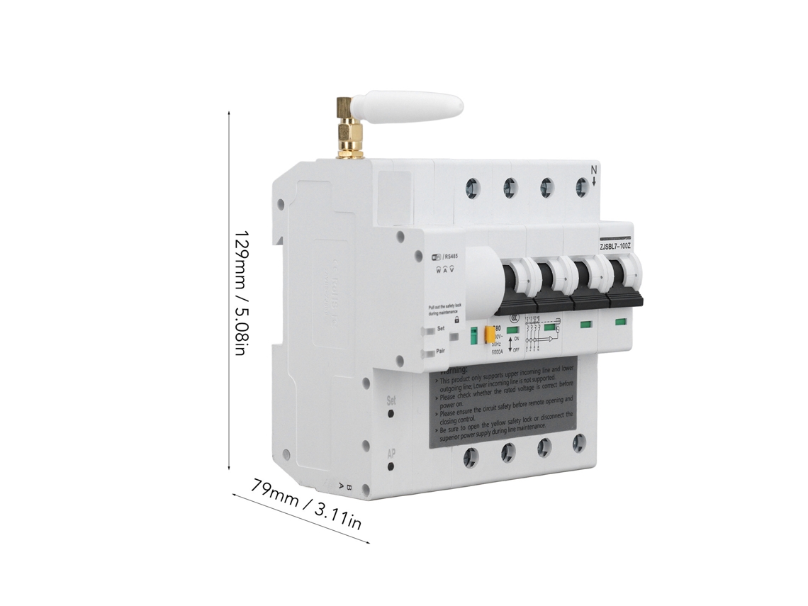Laxiscreed Disjuntor 80a 4p Multifuncional Com Controle Wi-fi