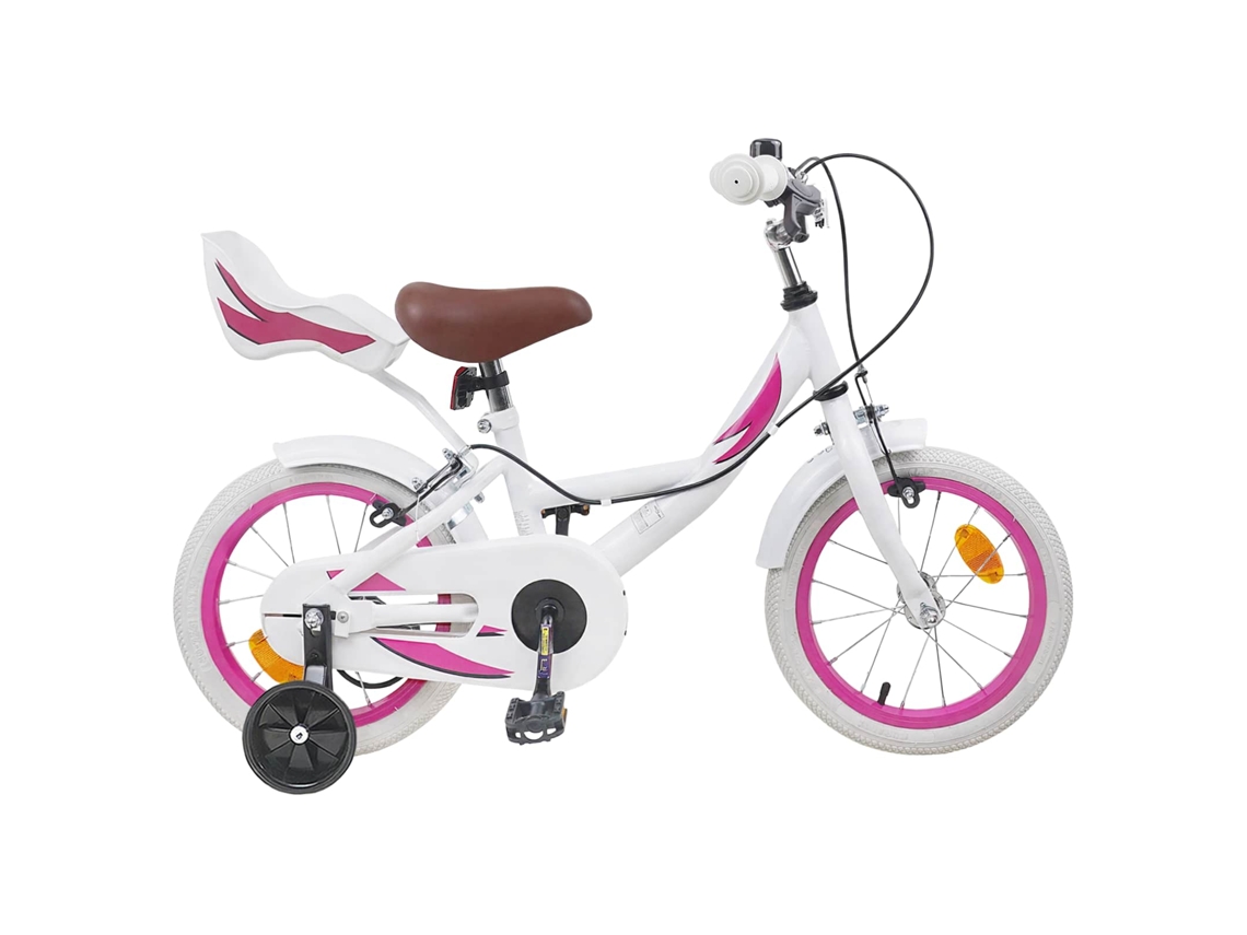 Vidaxl Bicicleta Infantil 14 Polegadas Para 3 A 5 Anos Branco