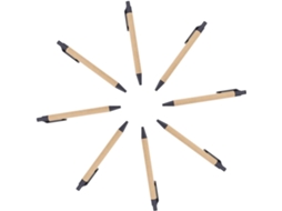 Conjunto De 8 Canetas Esferográficas Ergonômicas, Portáteis, Para