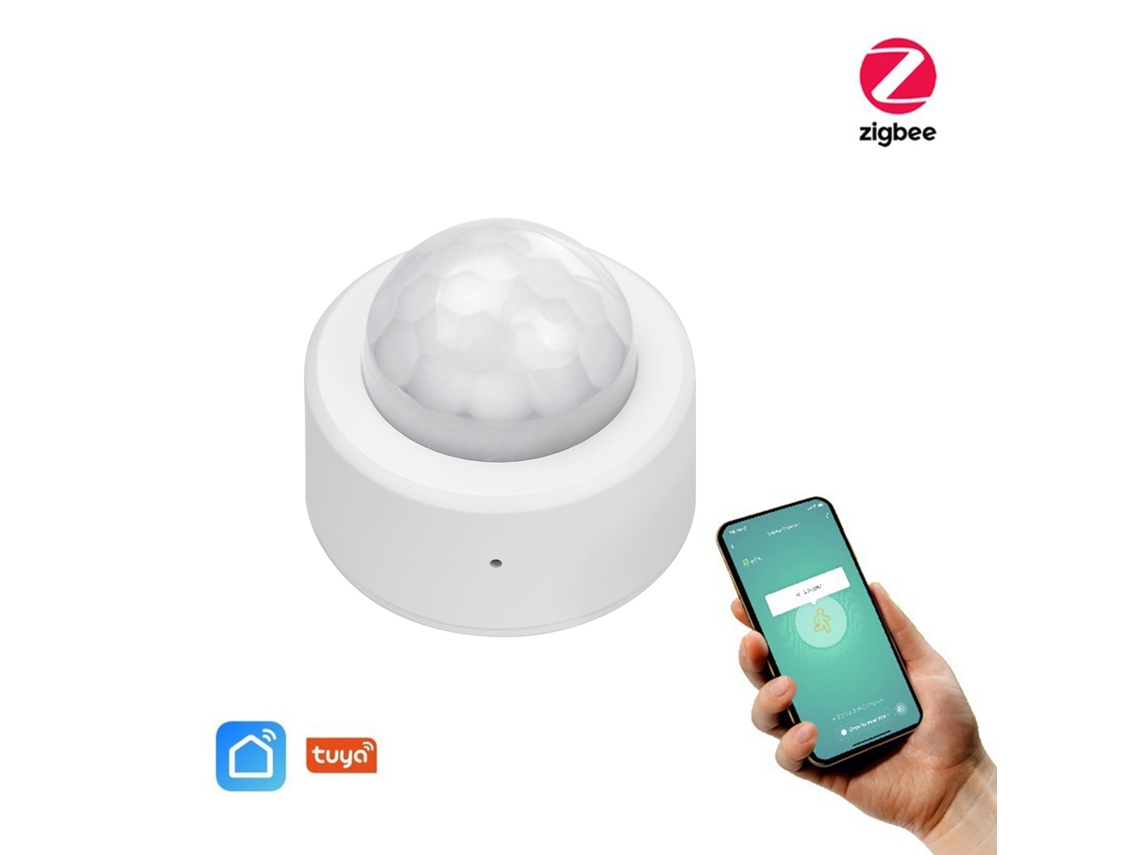 Sensor de Movimento Pir Zigbee com Alarme App Segurança Residencial S/MARCA
