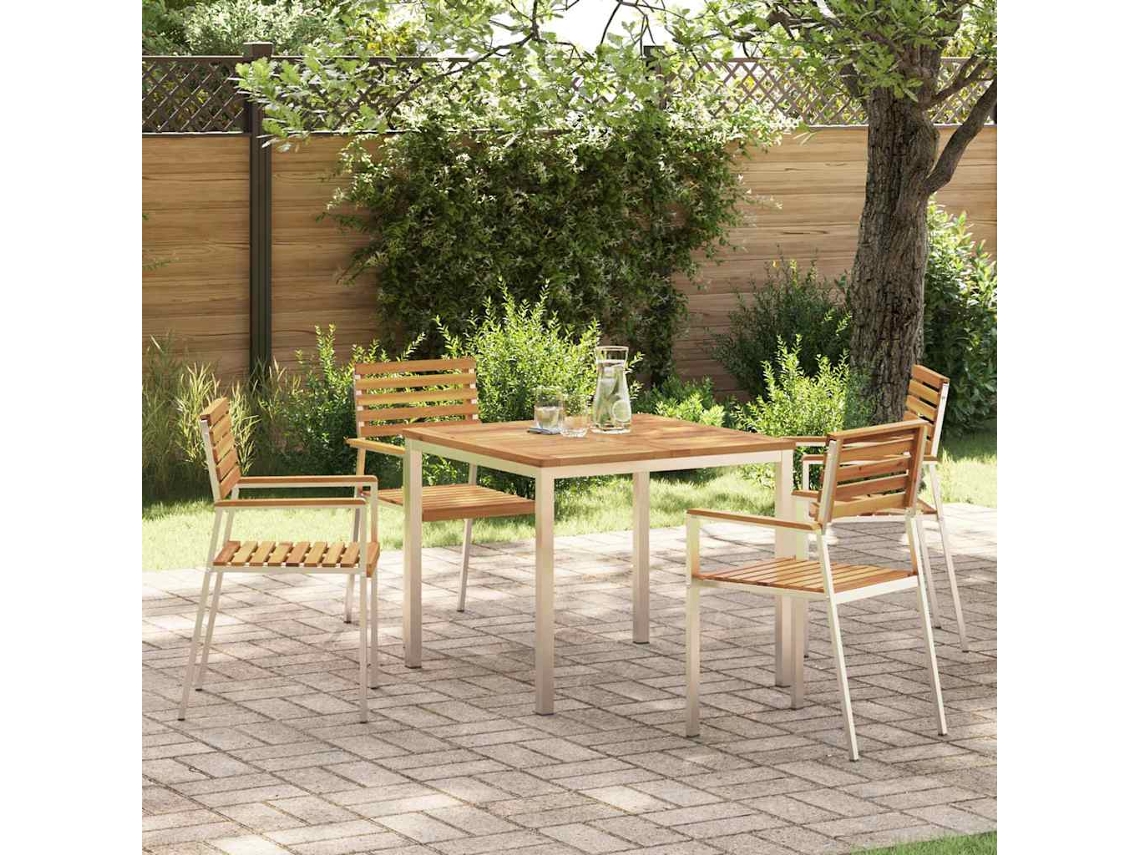 Vidaxl Conjunto De Jantar Para Jardim 5 Pcs