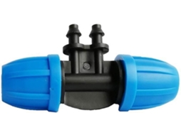 Conjunto de 5 Aspersores para Irrigação Jardim, com Conector 4 Vias 8/11 Mm 4/7 e Distribuidor Espigão