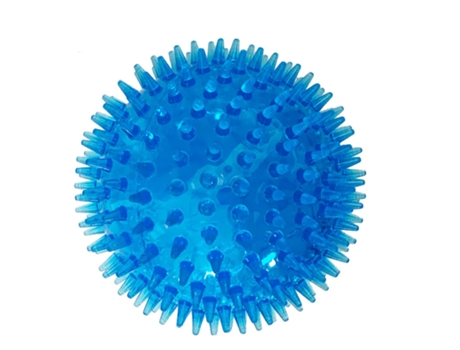 Brinquedo para animais de estimação bola espinhosa planeta saltitante com som mastigável kit de treinamento para Cão azul 11 cm ¼ 1 unidade DONGLINE
