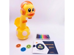 Placa de Desenho Ovo Pato Amarelo Mini Projetor Led para Crianças Mesa de Desenho de Arte Brinquedo Iluminado para Crianças Tablea YWEI