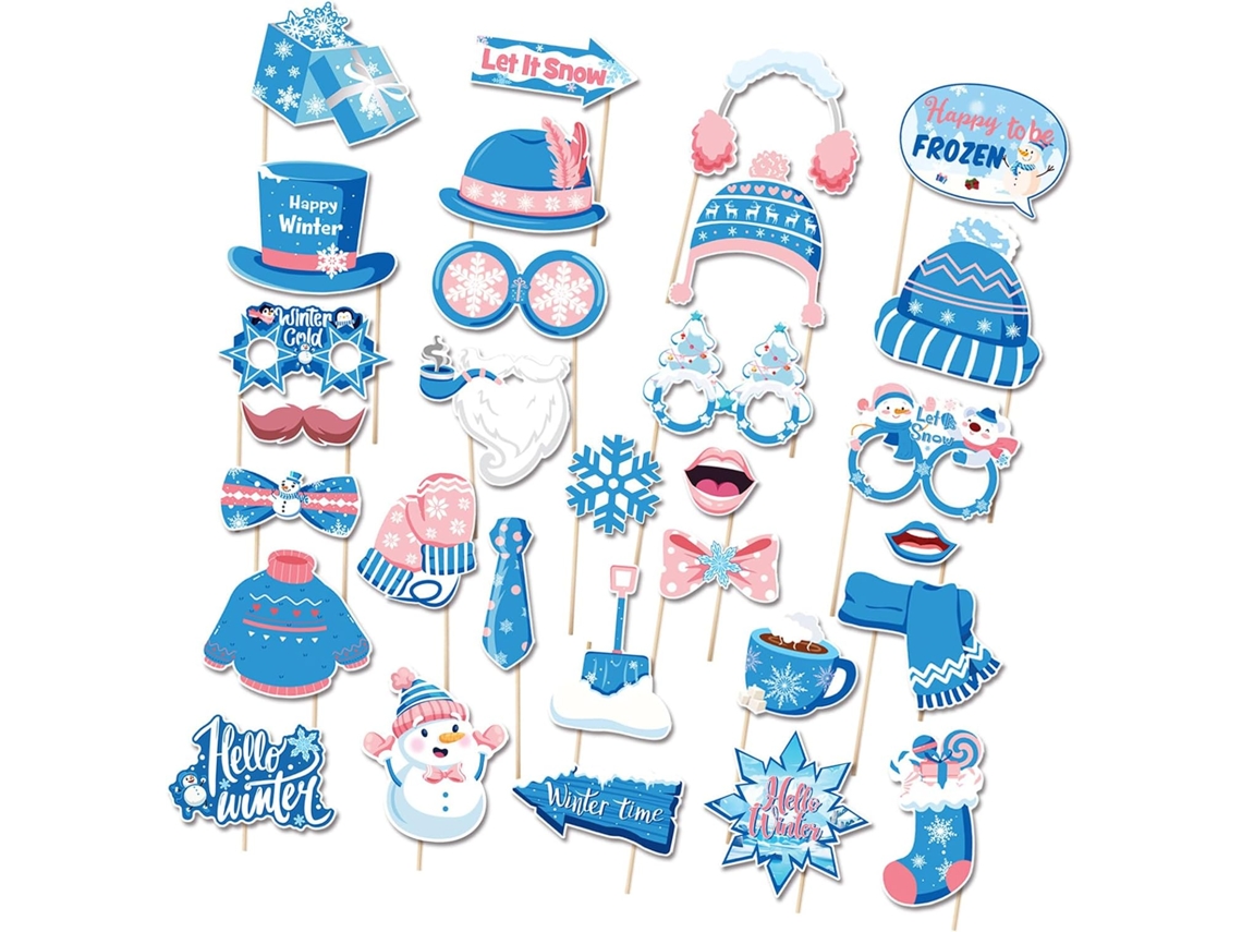 Decorações de Papel Sazonais para Trabalhos Manuais e Artesanato, Acessórios de Neve para Crianças. SFUSHOS