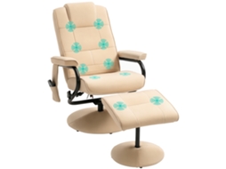 Cadeira BTFORUS Cor Bege Relax para Ambientes Internos (77x84x95 cm)