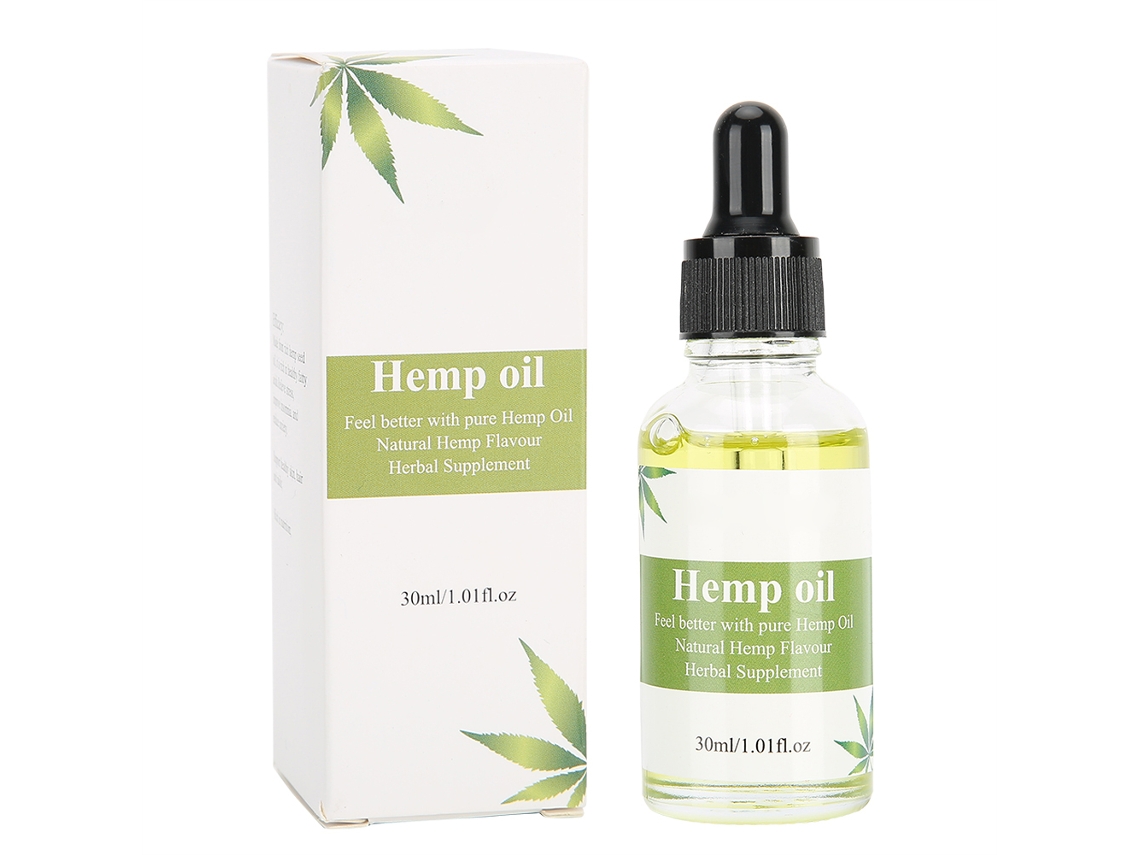 Óleo De Sementes De Cânhamo 30ml Extrato Natural Para Alívio Da Ansiedade Estresse E Melhor Sono