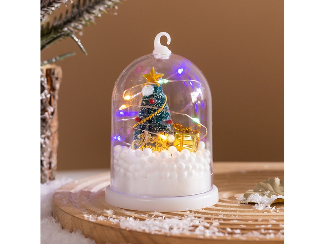 Enfeite de Árvore de Natal Luz Noturna Branco