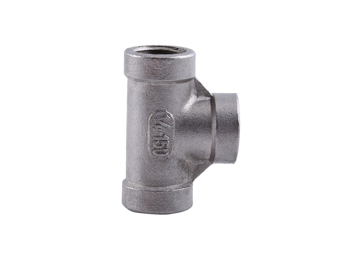 Conjunto De Tee Em Aço Inox Com Roscas Internas Laxiscreed Em Aço 304 De Alta Durabilidade