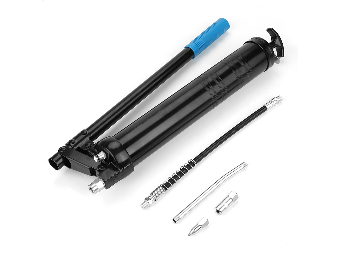 Pistola De Grasa Manual De Alta Presión 600cc Para Uso Pesado, Herramienta De Lubricación Con Manguera