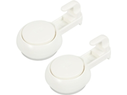 Conjunto De 2 Ganchos Com Ventosa Para Toalha, Em Abs, Removíveis E Sem Furos, Para Banheiro
