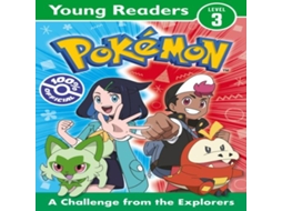 Livro Pokemon Young Readers Level 3 A Challenge from the Explorers de Pokemon (Inglês)