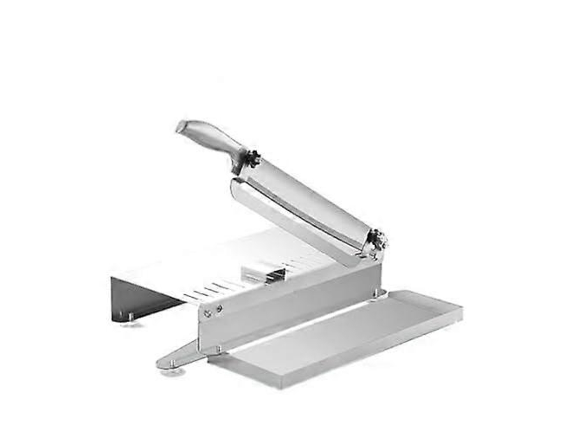 Fatiador De Carne Manual Em Aço Inoxidável, Com Espessura Ajustável Para Rolos De Carne Congelada, Para Uso Doméstico E Comercial.