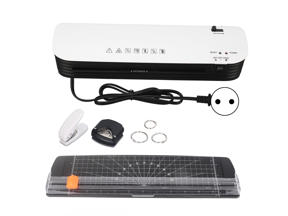 Máquina de Laminar A4 9 Polegadas Térmica Fria com Cortador, 220-240V | S/MARCA