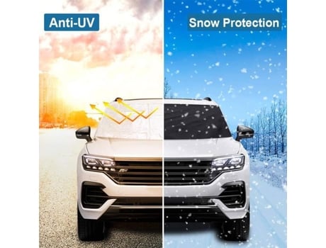 Capa de lona magnética - SHOP STORY - Proteção para pára-brisa - Anti-UV - Neve - Geada SHOP STORY