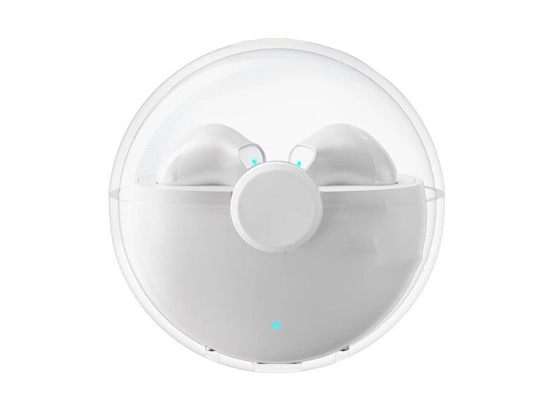 Aetheria fones de Ouvido Bluetooth Sem Fio com Cancelamento de Ruído e Carregamento Rápido para Esportes Branco